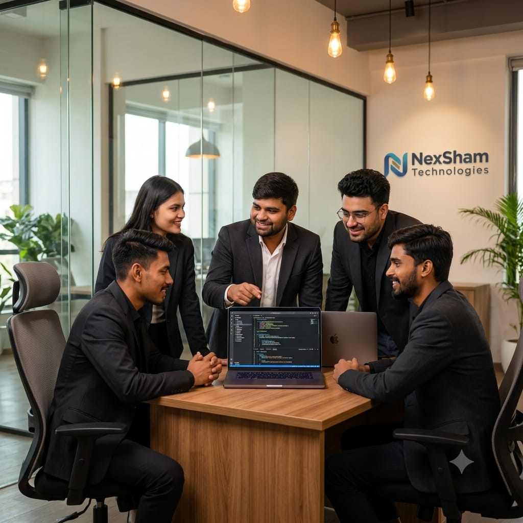 NexSham Technologies team collaborating